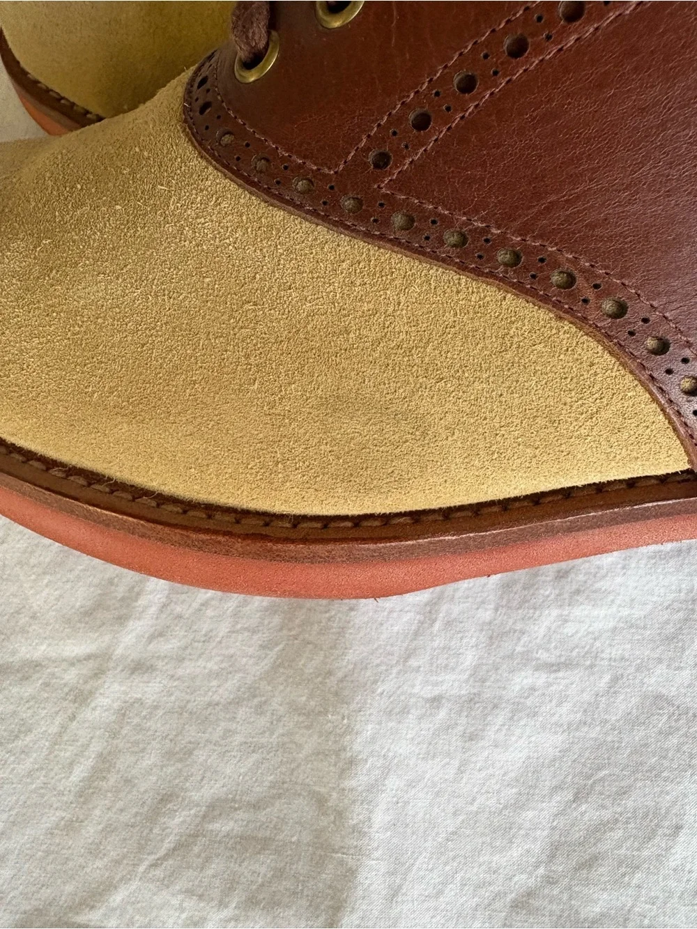 Polo Ralph Lauren Rhett Suede Leather Saddle Shoes Men's Size 10